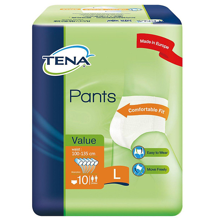 Tã Quần Người Lớn Tena Value L10 (10 Miếng)
