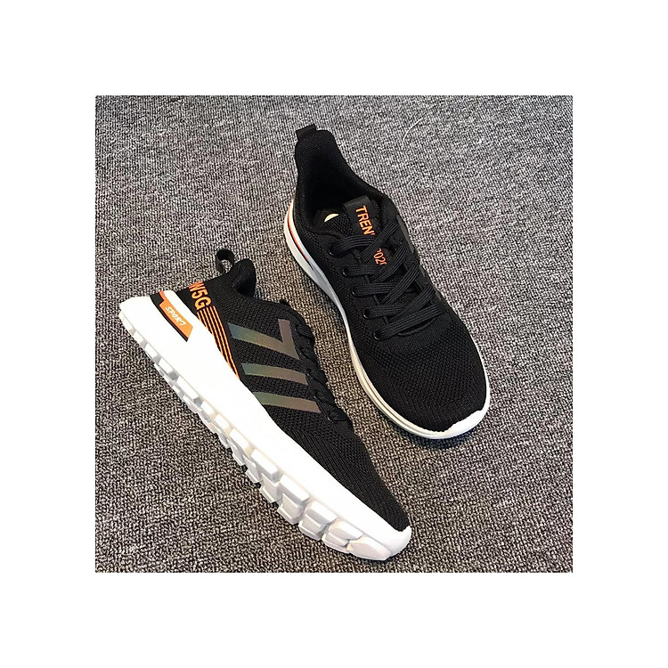 Giày thể thao cột dây viền sọc đẹp mắt