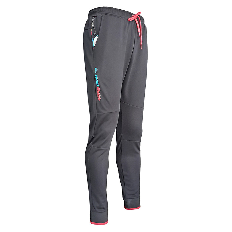 Quần Thể Thao Kháng Khuẩn Cửu Long Jogger Đ-Đ - Đen + Tặng Vớ Nam Màu Sắc Ngẫu Nhiên