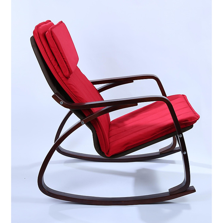 Ghế thư giãn đọc sách, nghe nhạc... Ghế bập bênh khung nâu