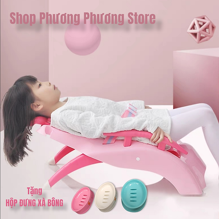 Ghế nằm gội đầu cho bé - Hồng Chính hãng Giá rẻ - Hình ảnh 2