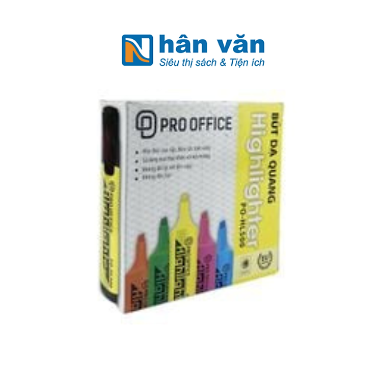 Bút Dạ Quang Highlight Pro Office PO-HL500 (Nhiều màu) - Ảnh 2