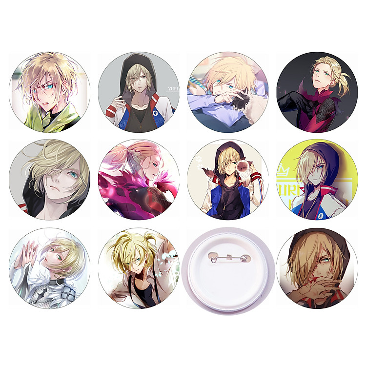 Huy Hiệu Yuri!!! On Ice (5 cái)