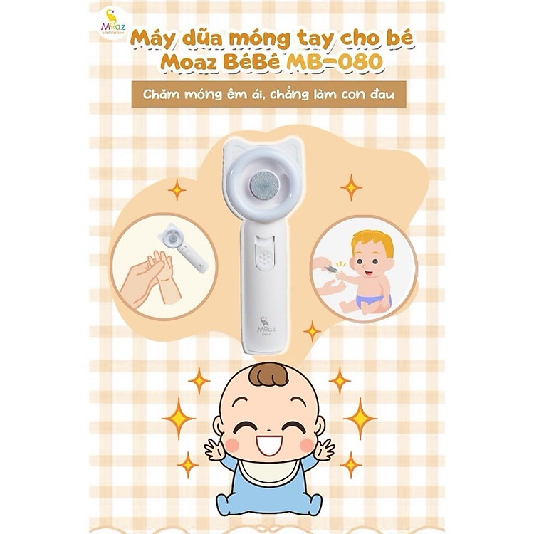 Mua Máy dũa móng tay cho bé Moaz Chính hãng Tiết kiệm - Hình ảnh 2