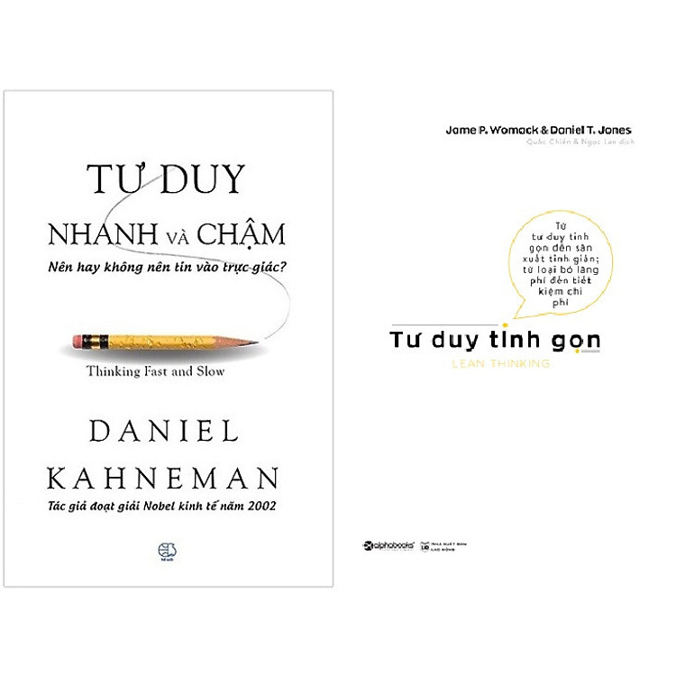 Combo Sách Tư Duy Tinh Gọn + Tư Duy Nhanh Và Chậm