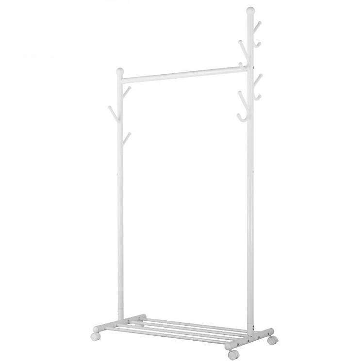 Giá phơi đồ kiểu Hàn Quốc có bánh xe 3 trong 1 -BB1315