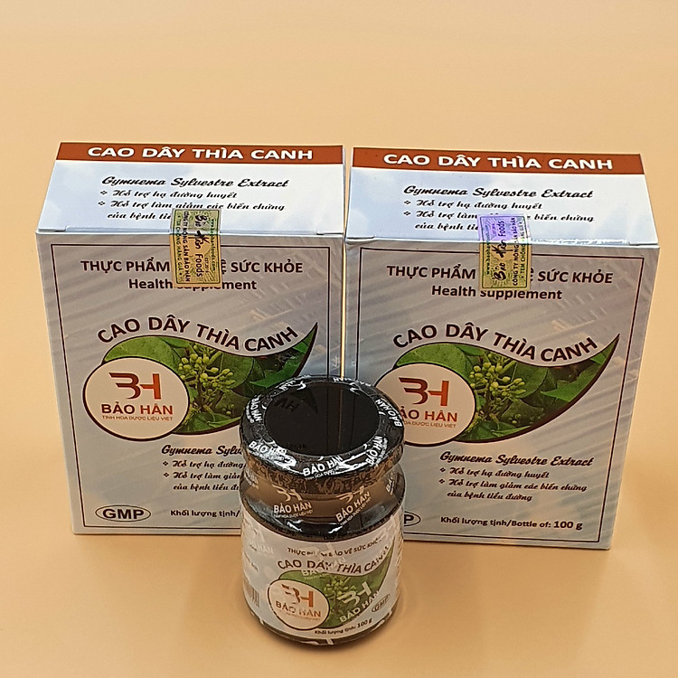 Liệu trình 2 Hũ Cao Dây Thìa Canh Bảo Hân 100g (Tác dụng hạ và ổn định đường huyết)
