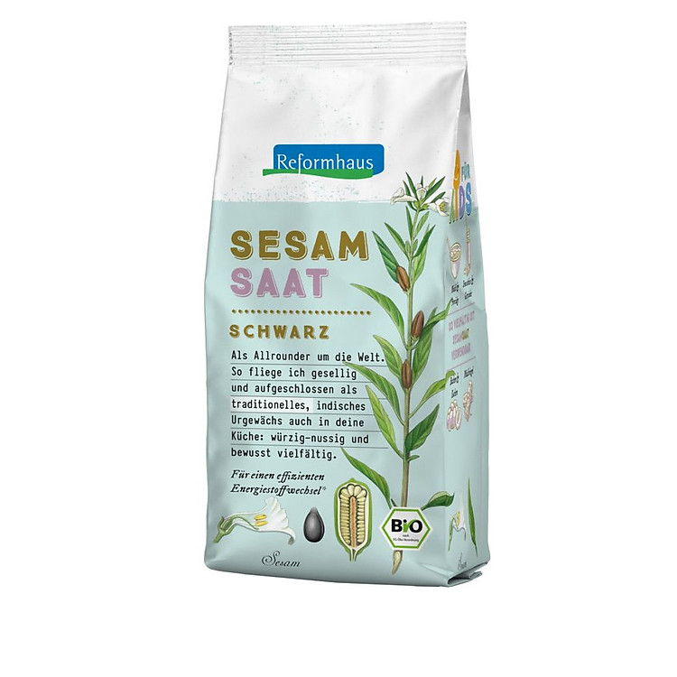 Hạt mè đen hữu cơ tách vỏ 250gr - Reformhaus