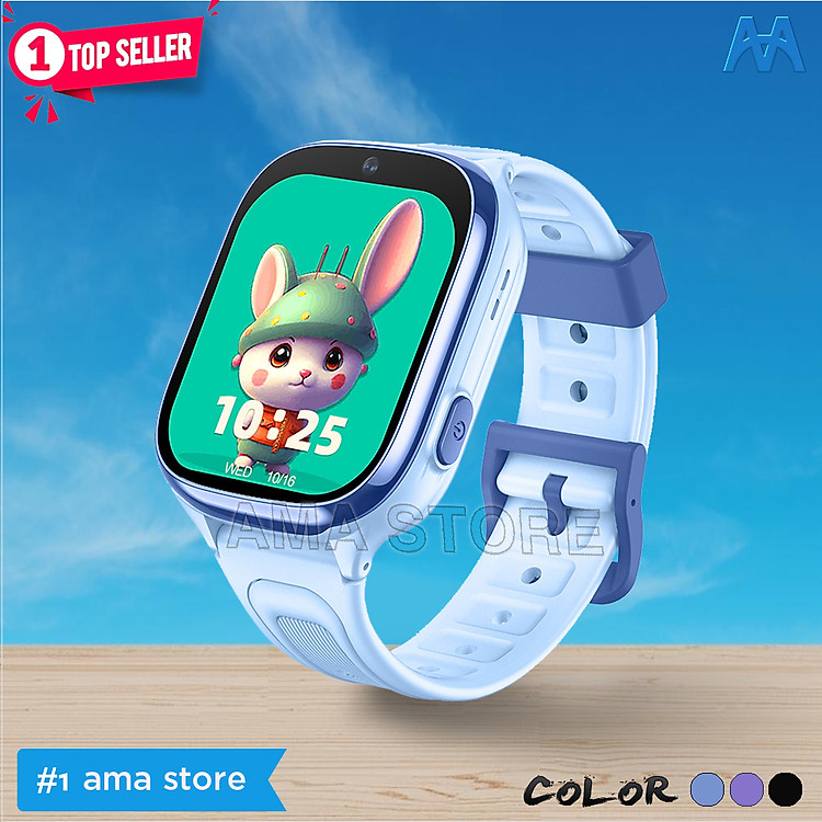 Đồng hồ Thông minh Trẻ em Gọi Video Chống nước Định vị Wifi Model AMA Watch D56 Hàng chính hãng