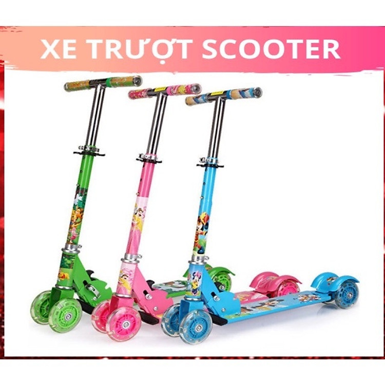 Mua Xe Trượt Scooter Bằng Sắt Có Đèn Chính hãng Ưu đãi - Hình ảnh 3