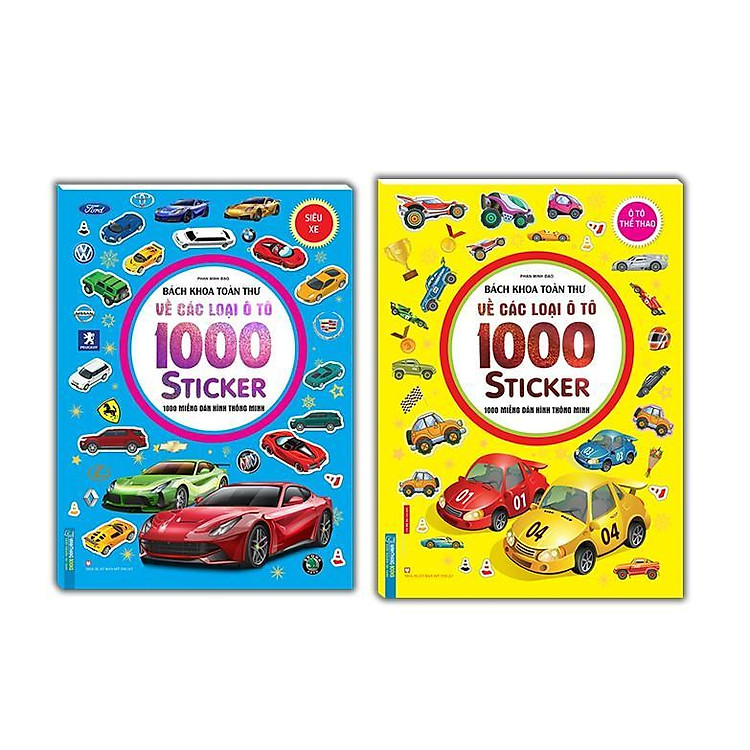 Bách Khoa Toàn Thư Về Các Loại Ô Tô – 1000 Miếng Dán Hình Thông Minh – Siêu Xe + Ô Tô Thể Thao