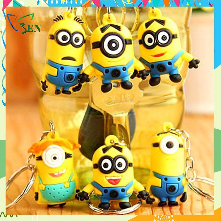 Combo 04 móc khóa Minion ngộ nghĩnh, xinh xắn