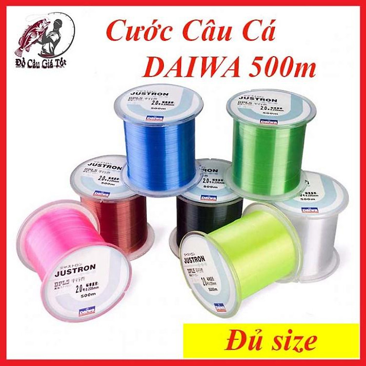 Cước Daiwa, Cước Câu Cá Daiwa Juston 500m Dây Câu Cá, Cước Làm Trục Thẻo Câu Đài