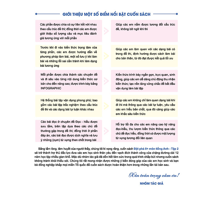 Đột phá 8+ môn Tiếng Anh - tập 2 (phiên bản 2020) - Ảnh 3