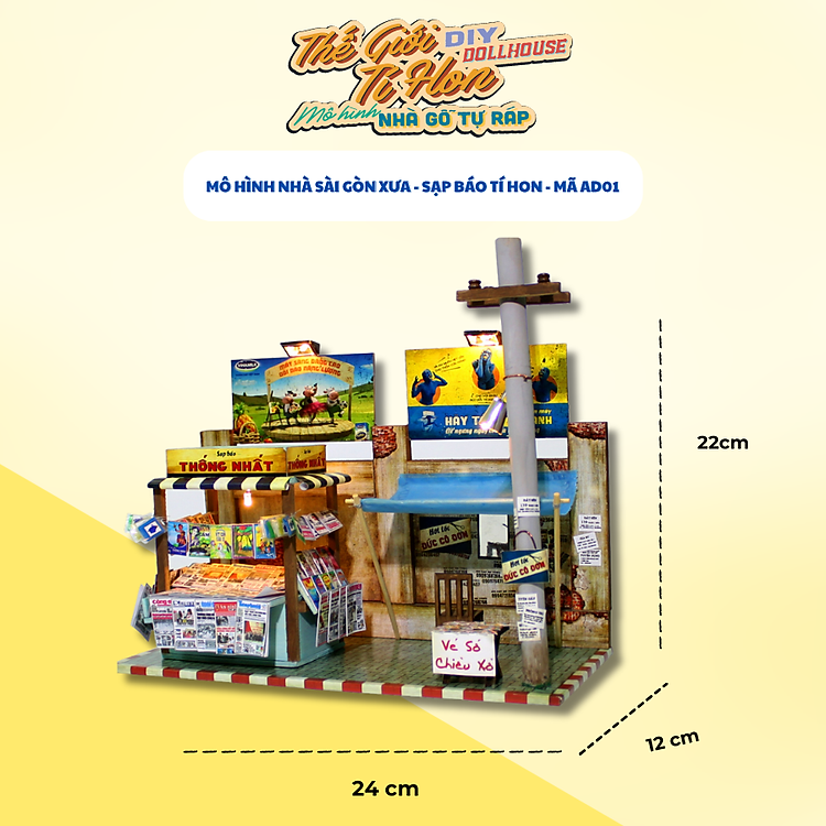 Mua tại Lazada: Mua Mô Hình DIY Sài Gòn Xưa Nay Chính hãng Giá rẻ