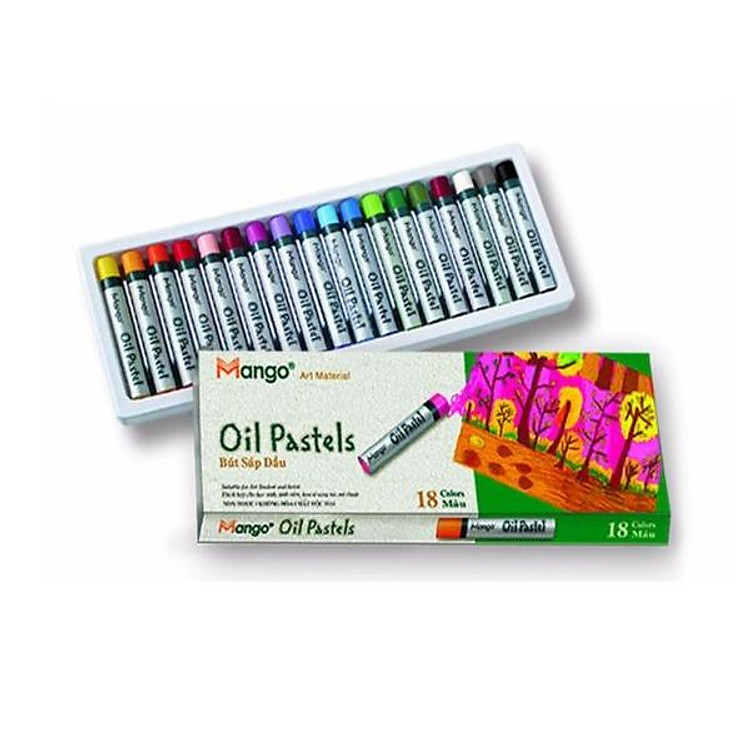 Bút Sáp Dầu Mango (18 màu)