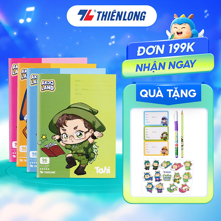 Tập Học Sinh Thiên Long 96 Trang (Combo 5)