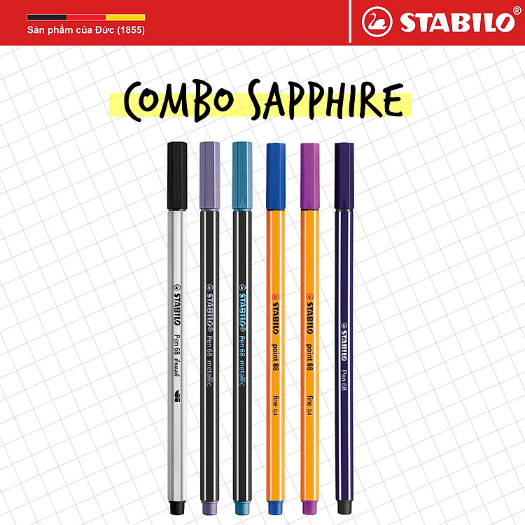 Bộ SAPPHIRE 6 món STABILO - Ảnh 2