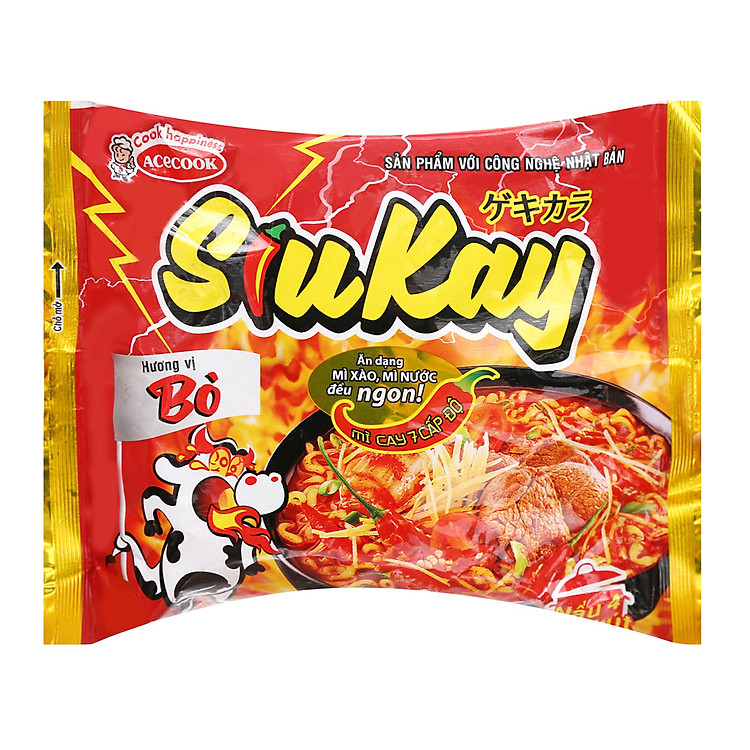 Mì Siukay Hương Bò Gói 127g