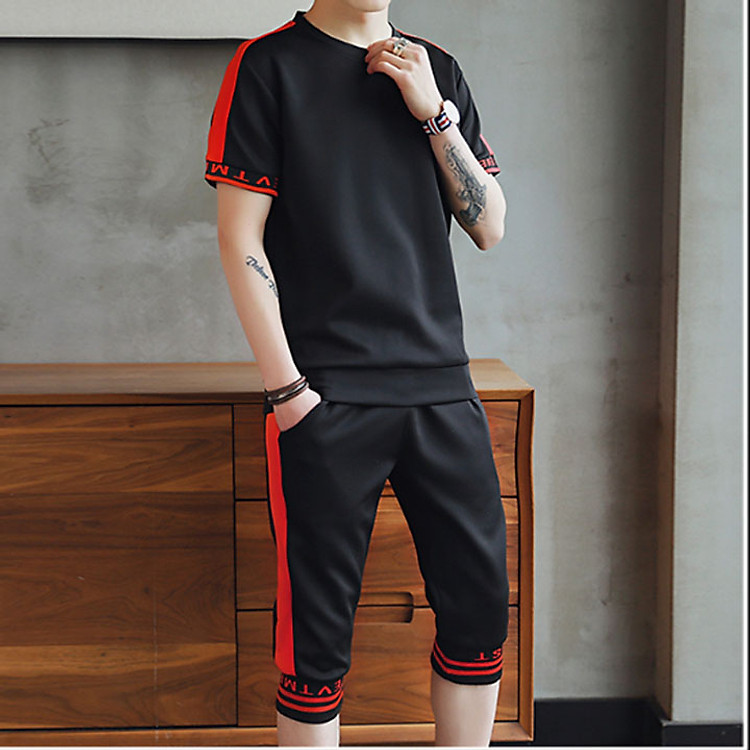 Bộ đồ thể thao nam bo chữ TTN31