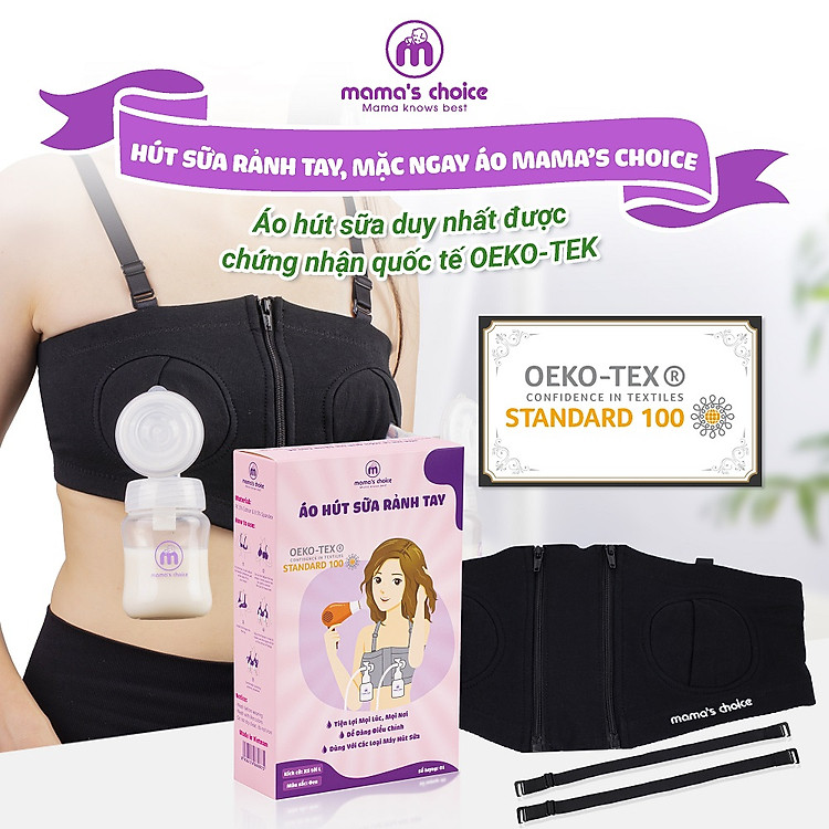 Áo Hút Sữa Rảnh Tay Mama’s Choice - Đen Uy tín Giá tốt - Hình ảnh 2