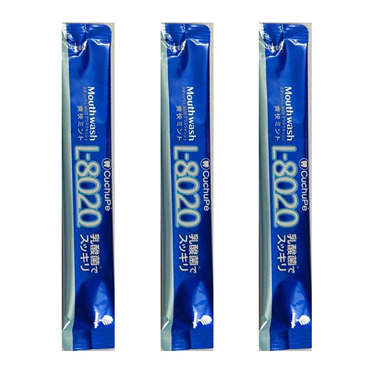 Hộp 3 Gói Nước súc miệng Fresh Mint L8020 nội địa Nhật Bản