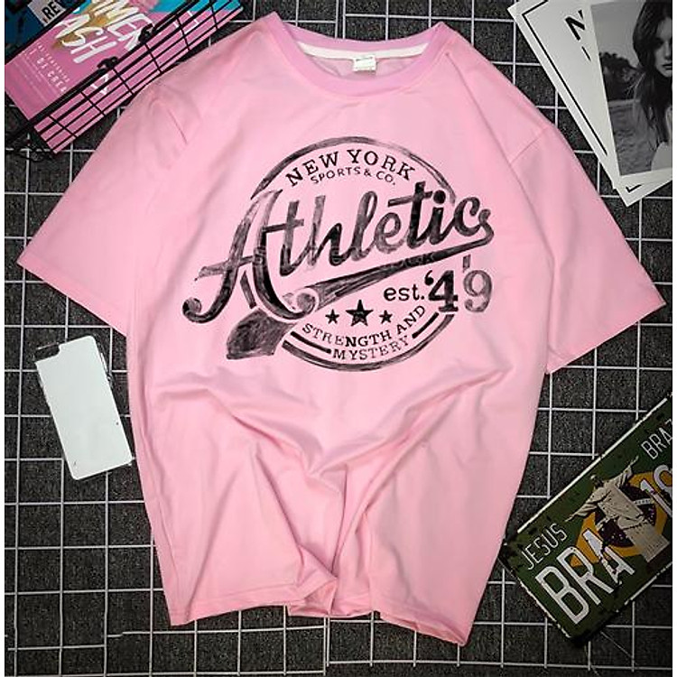 Áo Thun Unisex Chữ Athletics est 49 I5495