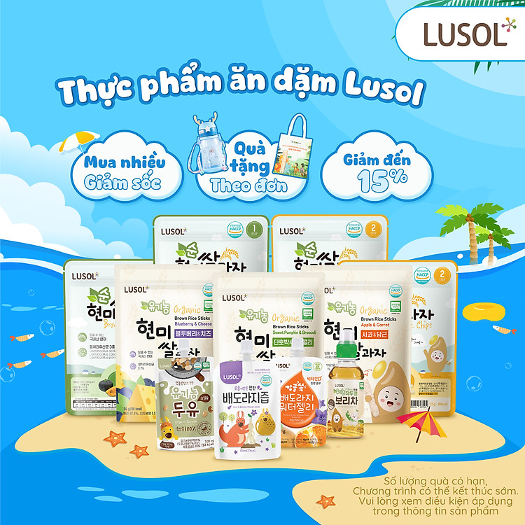 Tìm mua tại Avakids:Nơi Bánh ăn dặm và Nước thạch Lusol, tràn ngập Khuyến mãi, Ưu đãi