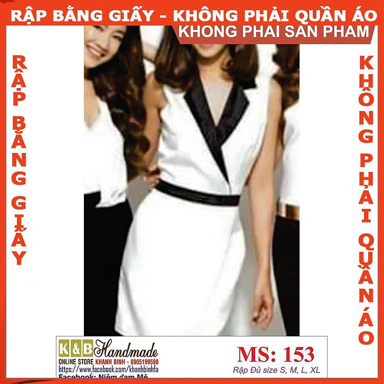 Rập giấy mã 153 (BẢN VẼ) - A0 KB Handade - Ảnh 2