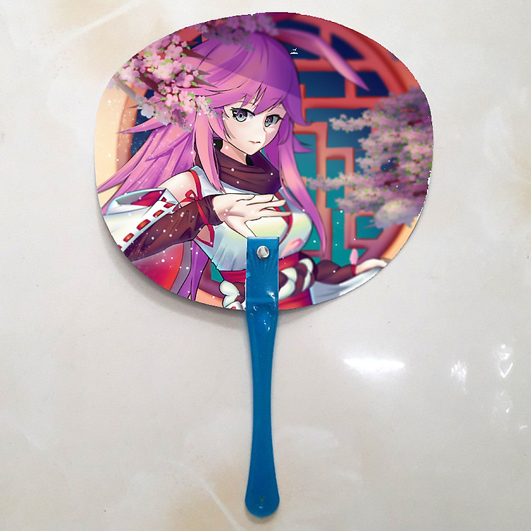 Quạt cầm tay in ảnh 2 mặt Honkai Impact 3 - Yae Sakura - Ảnh 5