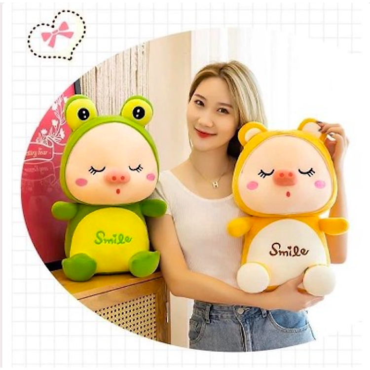 Mua Thú nhồi bông heo Smile dễ thương Chính hãng Giá rẻ - Hình ảnh 4