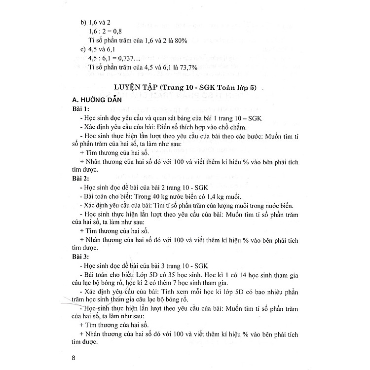 Hướng Dẫn Học Tốt Toán Lớp 5 (Bám Sát SGK Chân Trời Sáng Tạo) - Tập 2 - Ảnh 7