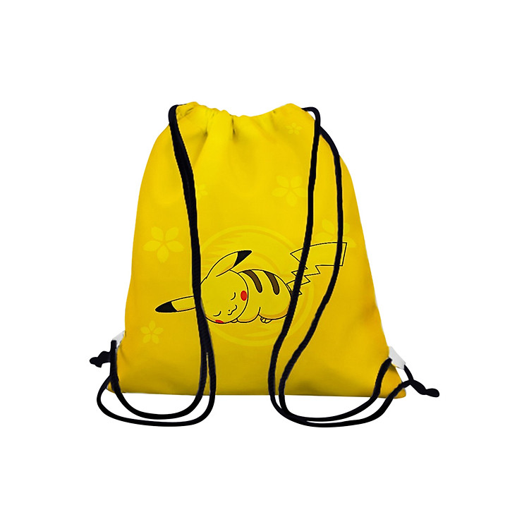Túi Rút Unisex In Hình Pikachu Nằm Ngủ - BDMA310