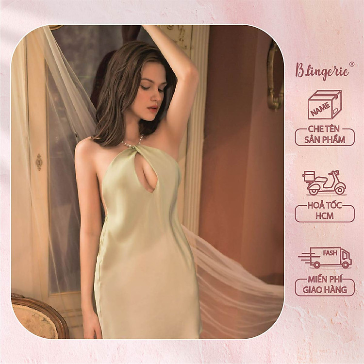 Váy Ngủ Cổ Yếm Gợi Cảm - B.Lingerie
