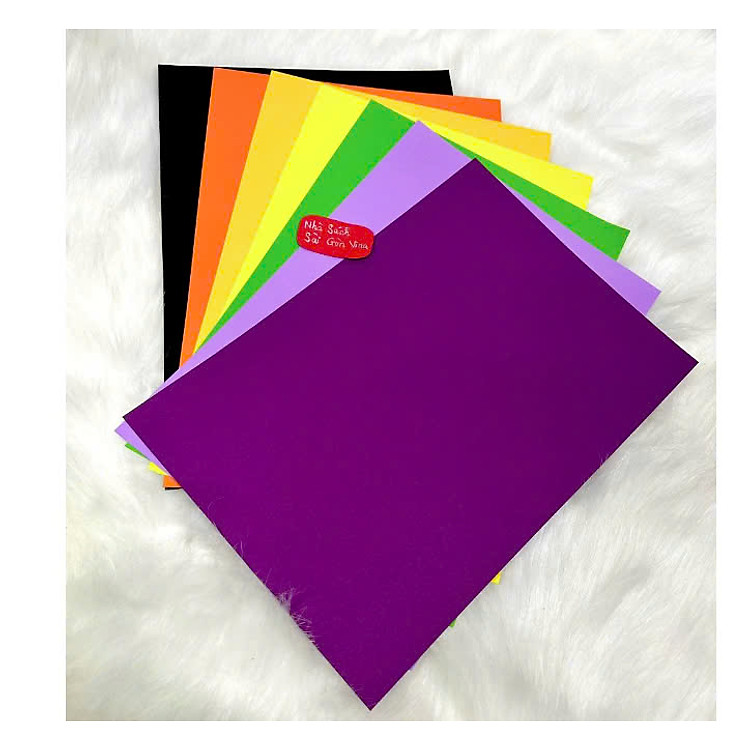 Bìa Giấy Cứng A4 160gsm (10 tờ) - Màu tím nhạt - Ảnh 4