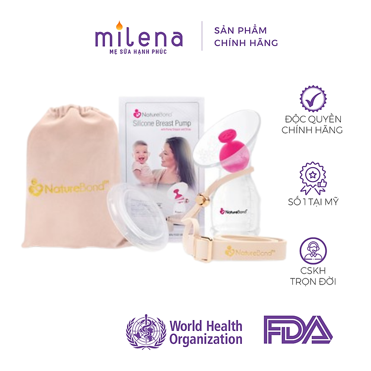 Máy Hút Sữa Silicone NatureBond Đảm bảo Giá tốt - Hình ảnh 2