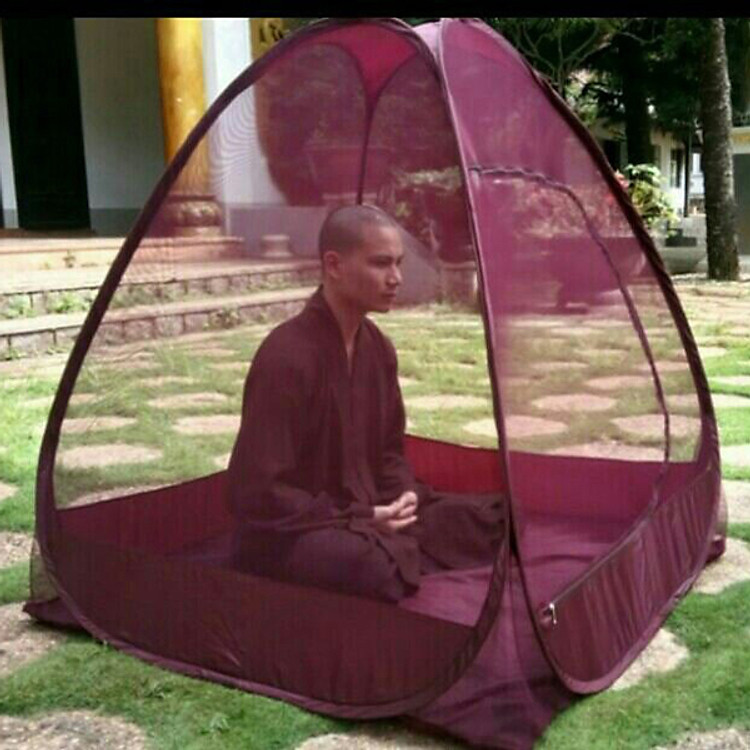Mùng / Màn Ngồi Thiền Tự Bung Size Lớn (1,2M*1,2M) Cá Nhân - Hàng Xuất Khẩu