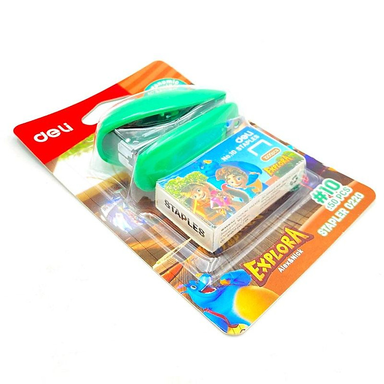 Bấm Kim Số 10 Deli 220 - Xanh Ngọc - Ảnh 6