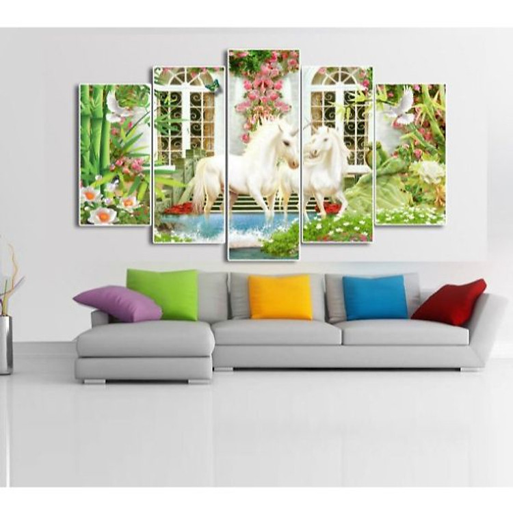 Bộ Tranh 5 Tấm Mã Đáo Thành Công - MD062