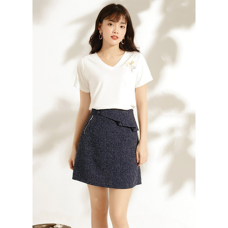 Chân Váy Nữ Phối Khóa Gumac