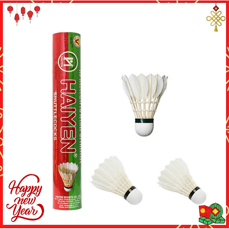 Quả cầu lông tiêu chuẩn thi đấu Yesure HY hộp xanh lá cây đỏ