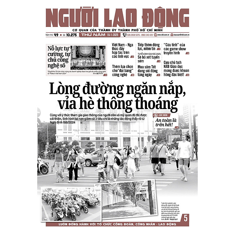 Nhật báo Người Lao Động từ ngày 13-01-2025 đến 19-01-2025 - Ảnh 4