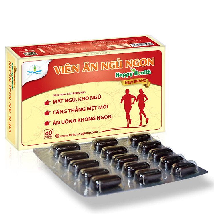 Viên ăn ngủ ngon Happy Health - khắc phục tình trạng kém ăn, mất ngủ, ngủ không ngon giấc