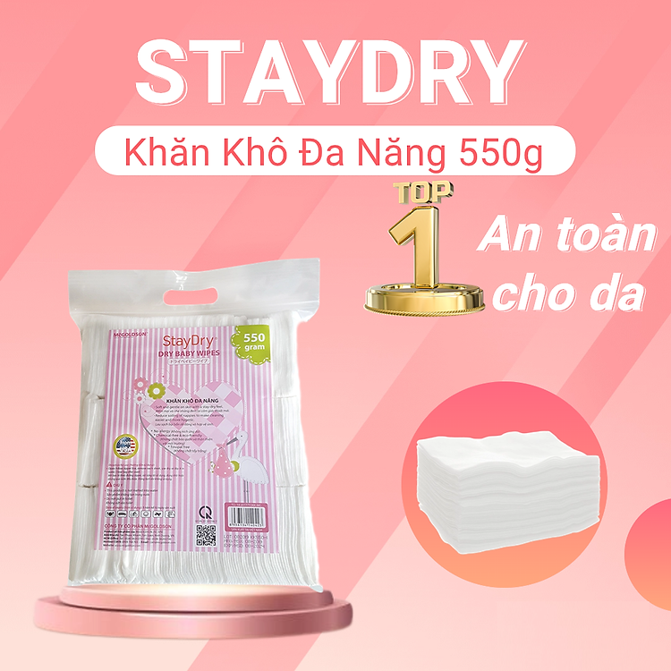 Khăn vải khô StayDry 550g tại McGOLDSON Chính hãng Tiết kiệm - Hình ảnh 2