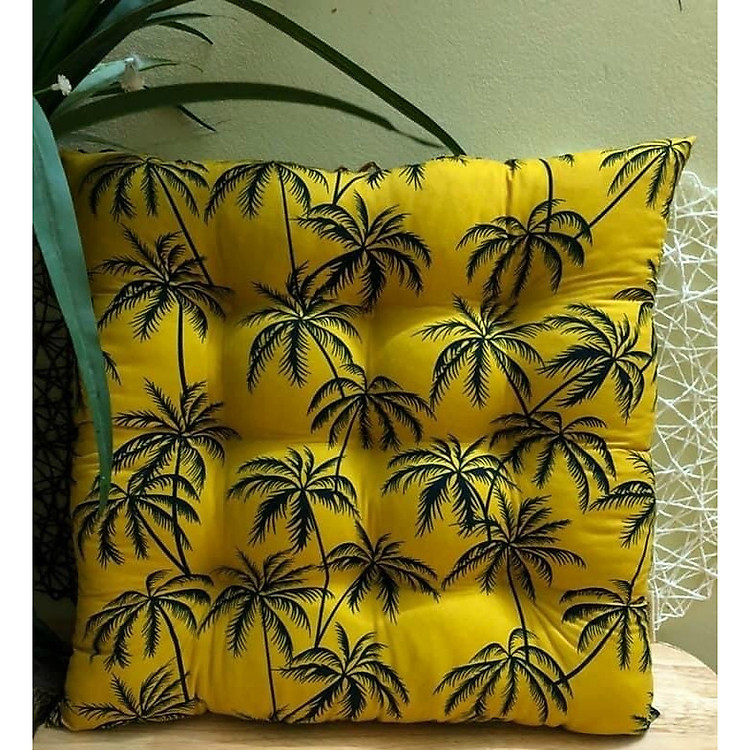 ĐỆM NGỒI BỆT VUÔNG VẢI COTTON ĐA SẮC MÀU ( NHIỀU MẪU TƯƠI MỚI ) SIZE 40CM DÀY 7CM