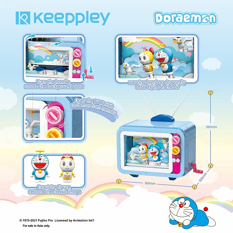 Mua Đồ Chơi Lắp Ráp KEEPPLEY Doraemon TV Chính hãng Giá tốt - Hình ảnh 2