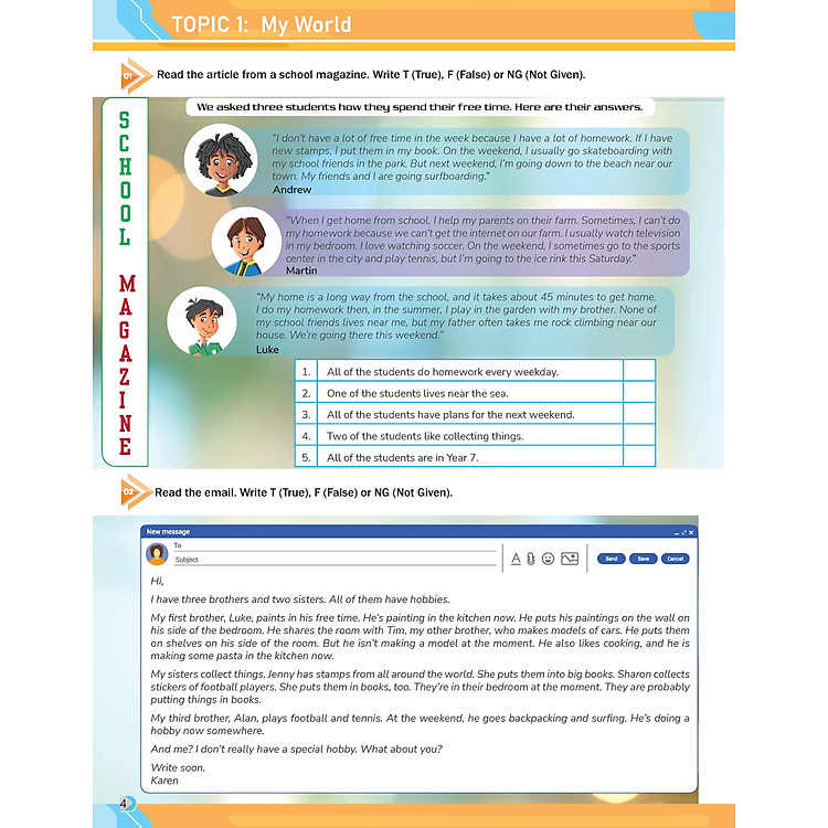 Tăng cường kĩ năng Đọc, Nghe và Giao tiếp Tiếng Anh Lớp 7 - Ảnh 6