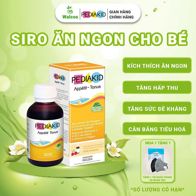 Tham Khảo tại ConCung: Siro Ăn Ngon Pediakid Cho Bé Chất lượng , nhận ngay nhiều Ưu đãi