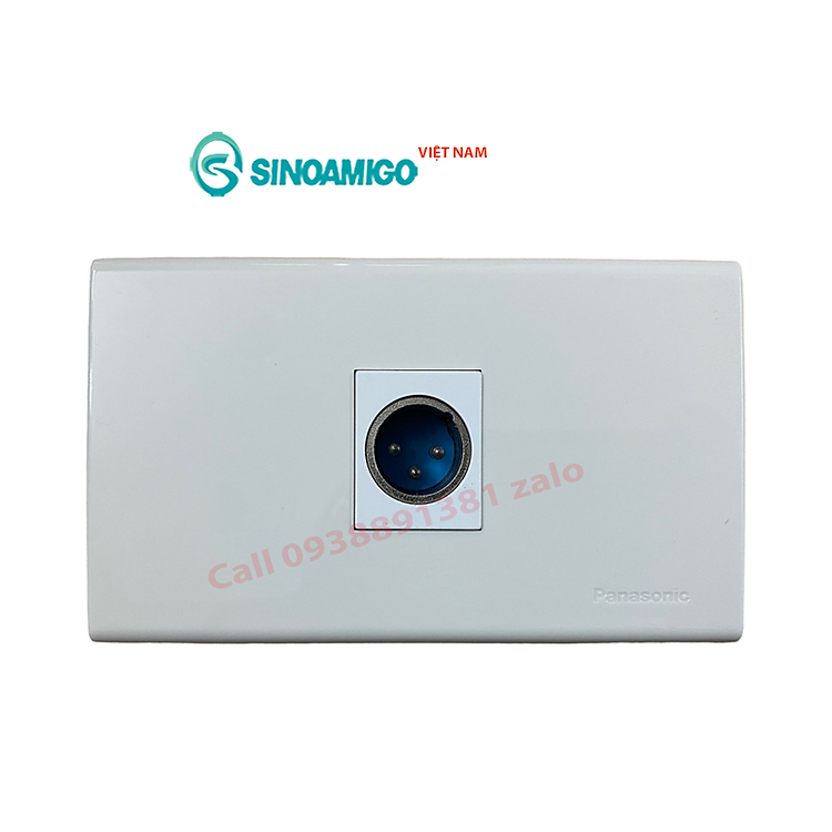 Hạt ổ cắm âm thanh Canon XLR đầu âm Sinoamigo F24-2 Type 45 | Lắp ổ cắm âm tường/ âm sàn / âm bàn - Hàng chính hãng - Hình ảnh 2
