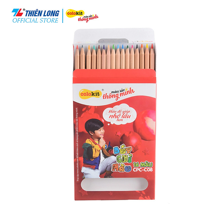 Bút chì Thiên Long Colokit CPC-C08 (16 màu)